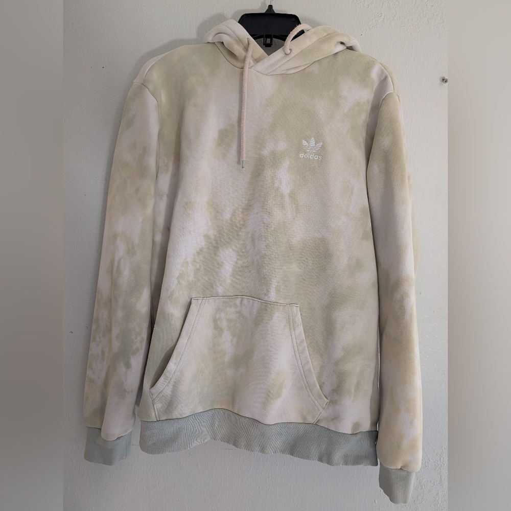 Adidas Olive Green Tie-Dye Men's Sweater